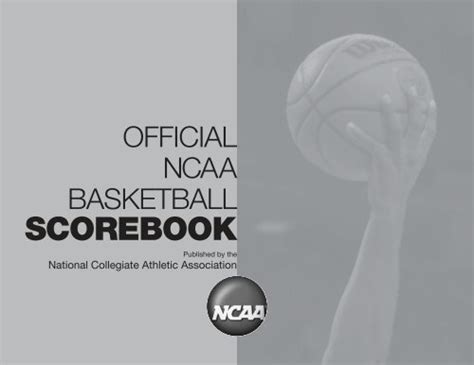OFFICIAL NCAA BASKETBALL SCOREBOOK.